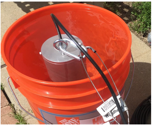 Figure 38: Pressure vessel bucket test